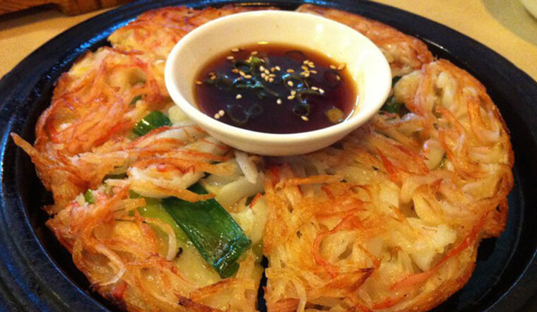 Công thức làm bánh xèo kim chi hải sản chuẩn nhà hàng Hàn Quốc