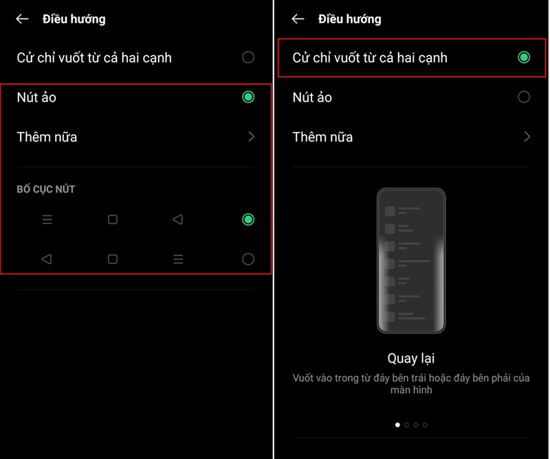 Ẩn thanh điều hướng trên OPPO A74 Ẩn thanh điều hướng trên OPPO A74