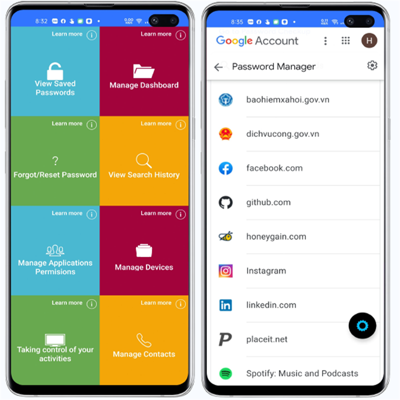 ứng dụng ghi nhớ