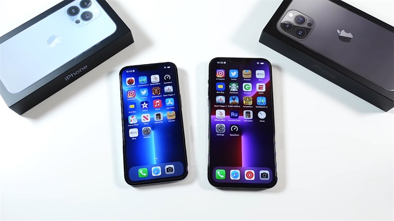 So sánh màn hình iPhone 13 Pro và iPhone 13 Pro Max