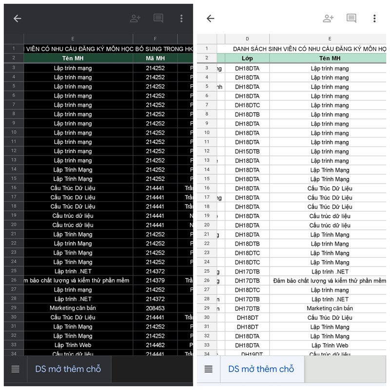 Cách tùy chỉnh giao diện tối (dark mode) trên điện thoại cho Google Sheet