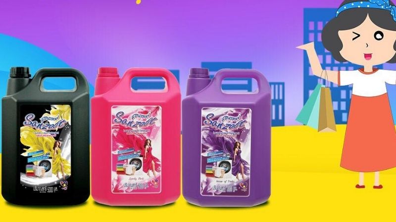 Đôi nét về nước giặt xả Sanzoft