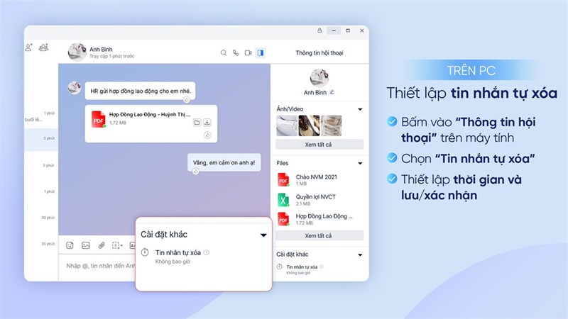 Cách bật tính năng Zalo mới trên PC