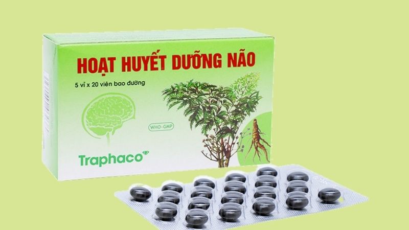 Hoạt huyết dưỡng não Traphaco còn có dạng viên nén bao phim phù hợp với người ăn kiêng