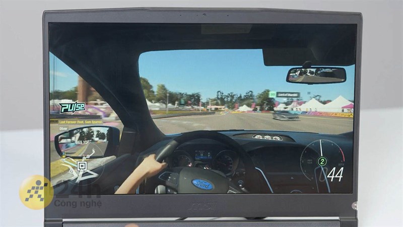 MSI GF65 Thin được trang bị màn hình IPS LCD kích thước 15.6 inch, độ phân giải Full HD.