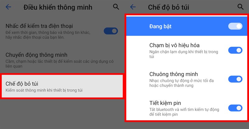 Chế độ bỏ túi