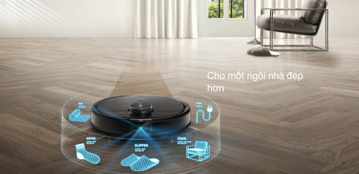 Tường ảo và Robot hút bụi Ecovacs là hình ảnh đáng xem với sự kết hợp hoàn hảo. Ecovacs không chỉ đơn thuần là một robot hút bụi thông thường mà còn có khả năng làm sạch ngôi nhà của bạn một cách tối ưu và hiệu quả. Chưa hết, Ecovacs còn kết hợp tường ảo để giúp bạn quản lý không gian sống một cách thông minh và tiện lợi hơn.