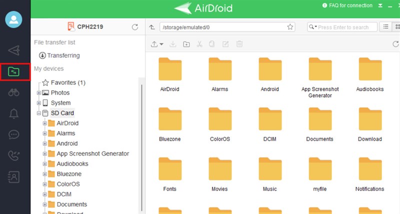 Cách truyền file, hình ảnh từ điện thoại lên máy tính
