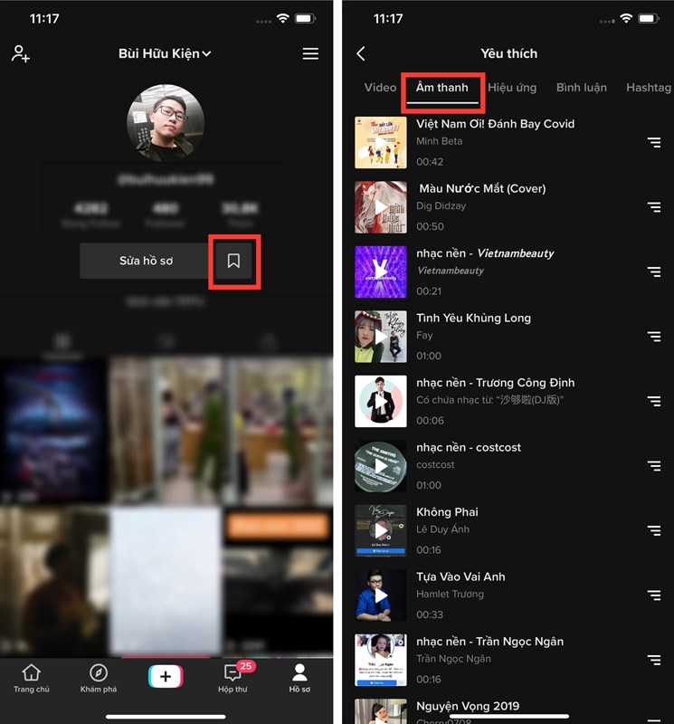 Cách xem lại nhạc yêu thích trên TikTok Cách xem lại nhạc yêu thích trên TikTok