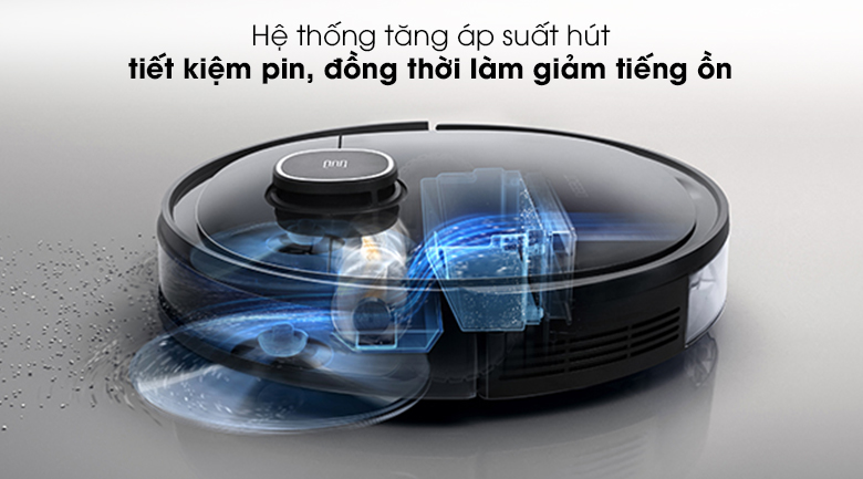 Robot có thiết kế 3 trong 1 vừa quét, vừa hút bụi vừa lau sàn tiện dụng, đảm bảo nhà bạn sạch đến 99%
