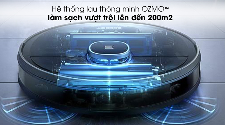 Robot được trang bị hệ thống lau thông minh OZMO