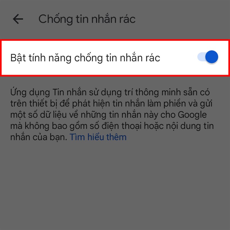Chống tin nhắn rác