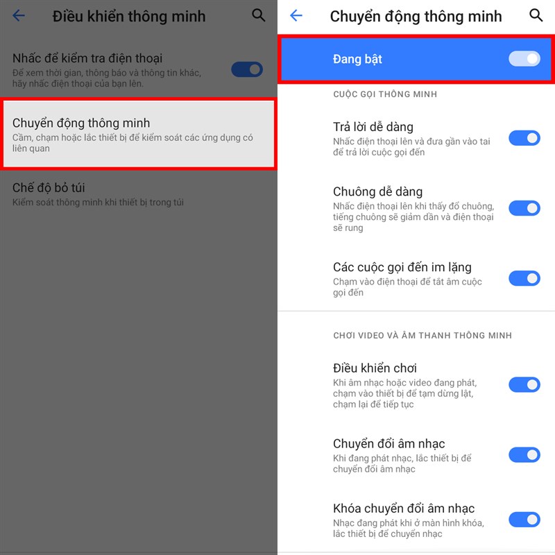 Chuyển động thông minh