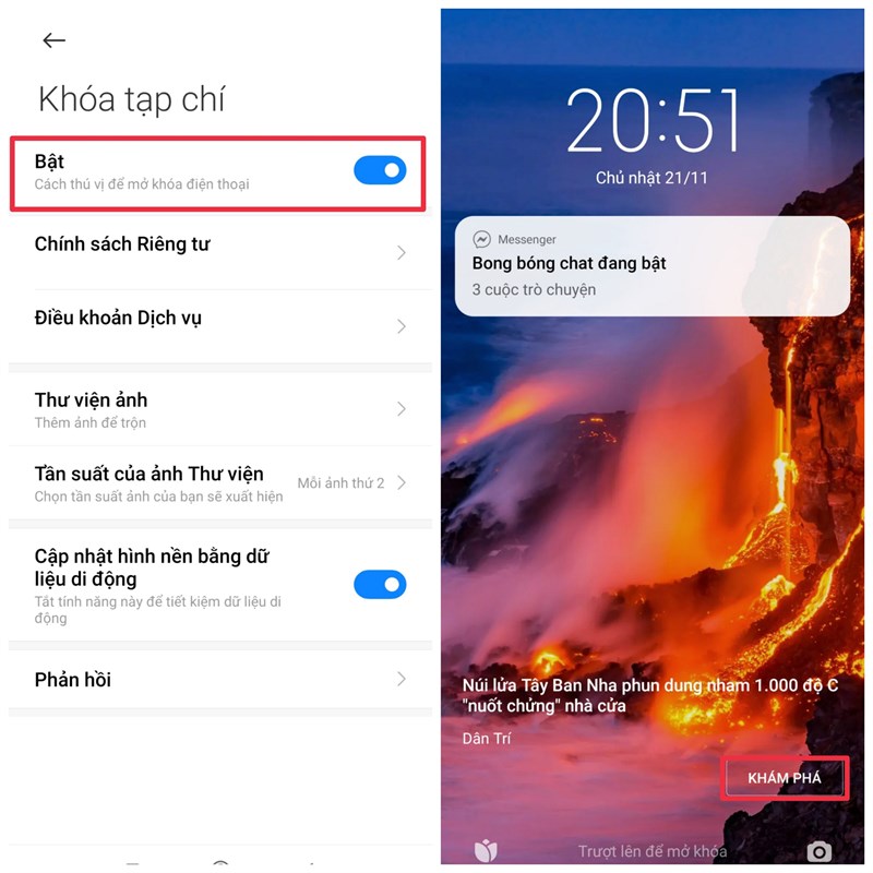 Cách bật khóa tạp chí trên Xiaomi 2023 để bạn xem tin tức nhanh hơn