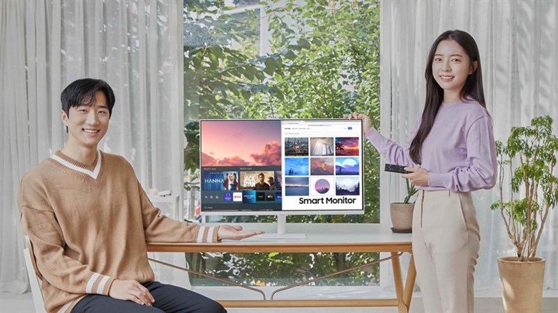 Dòng sản phẩm Samsung Smart Monitor cung cấp nhiều tùy chọn kết nối cho cả PC và điện thoại thông minh