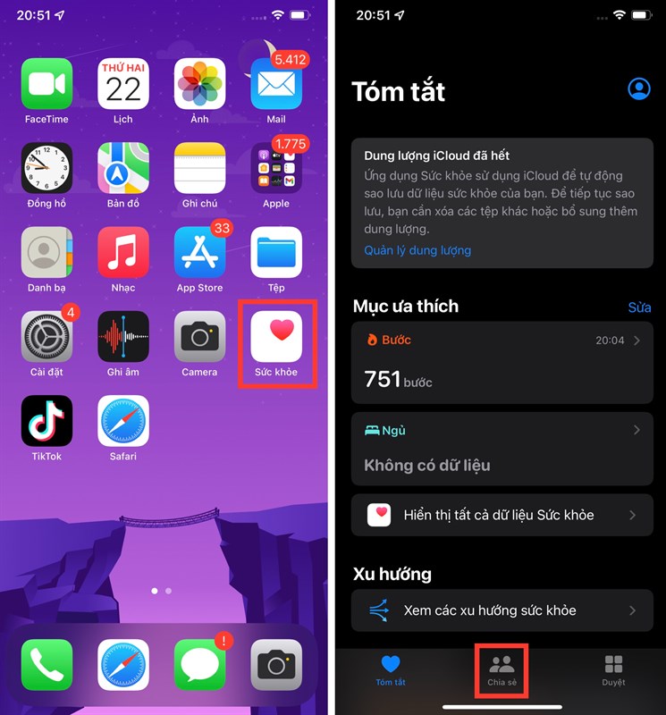 Cách chia sẻ dữ liệu sức khỏe của bạn với người thân trên iPhone
