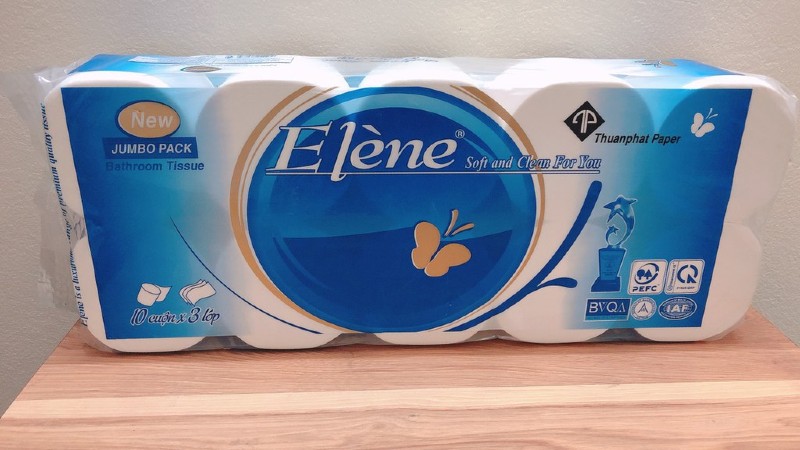 Giấy vệ sinh xanh Elène 3 lớp