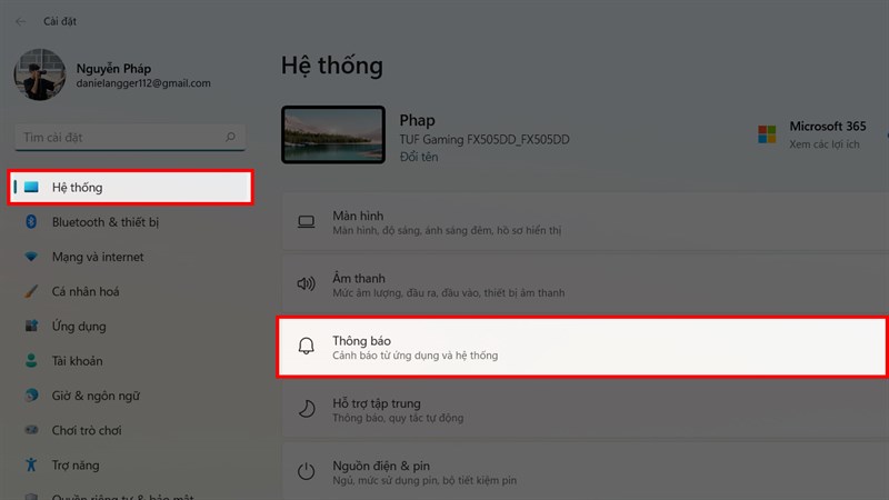 Chỉnh thông báo bằng cài đặt Chỉnh thông báo bằng cài đặt
