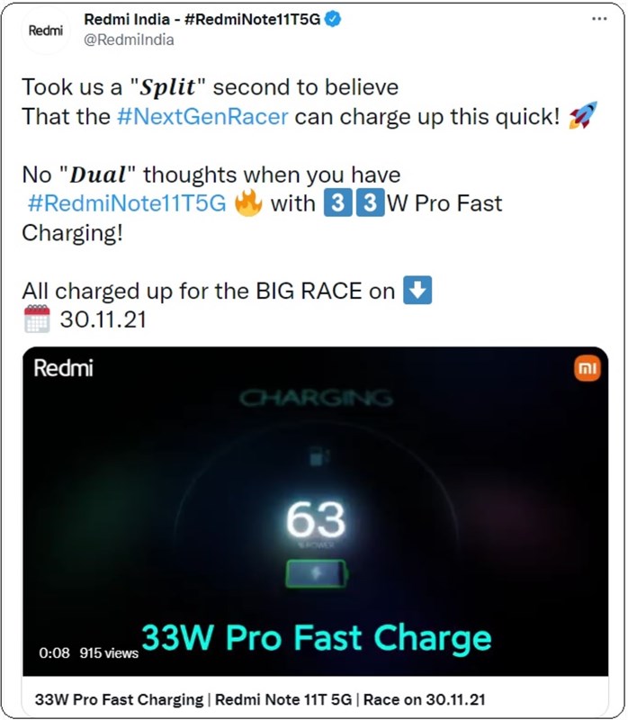 Redmi Note 11T 5G sẽ có Dimensity 810, sạc 33W Redmi Note 11T 5G sẽ có Dimensity 810, sạc 33W