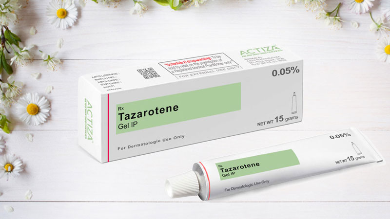 Tazarotene sẽ được chuyển đổi thành axit cacboxylic 