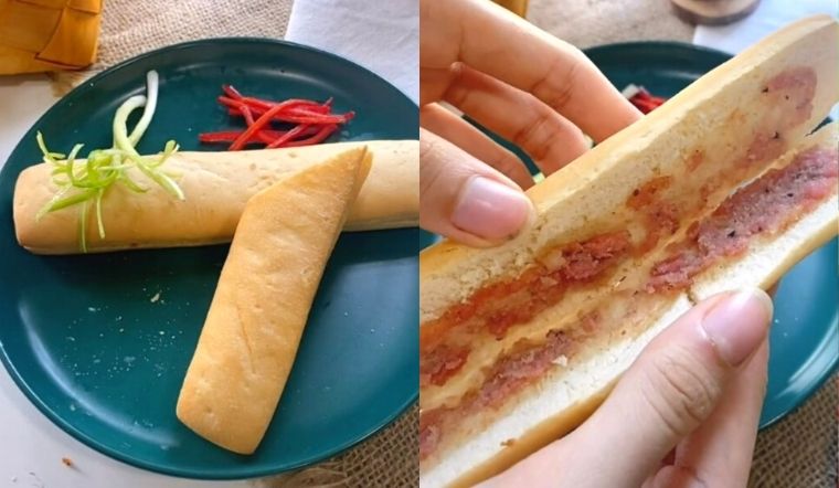 Chỉ với 5 phút là đã có ngay bữa sáng tròn vị với bánh mì que Da&su