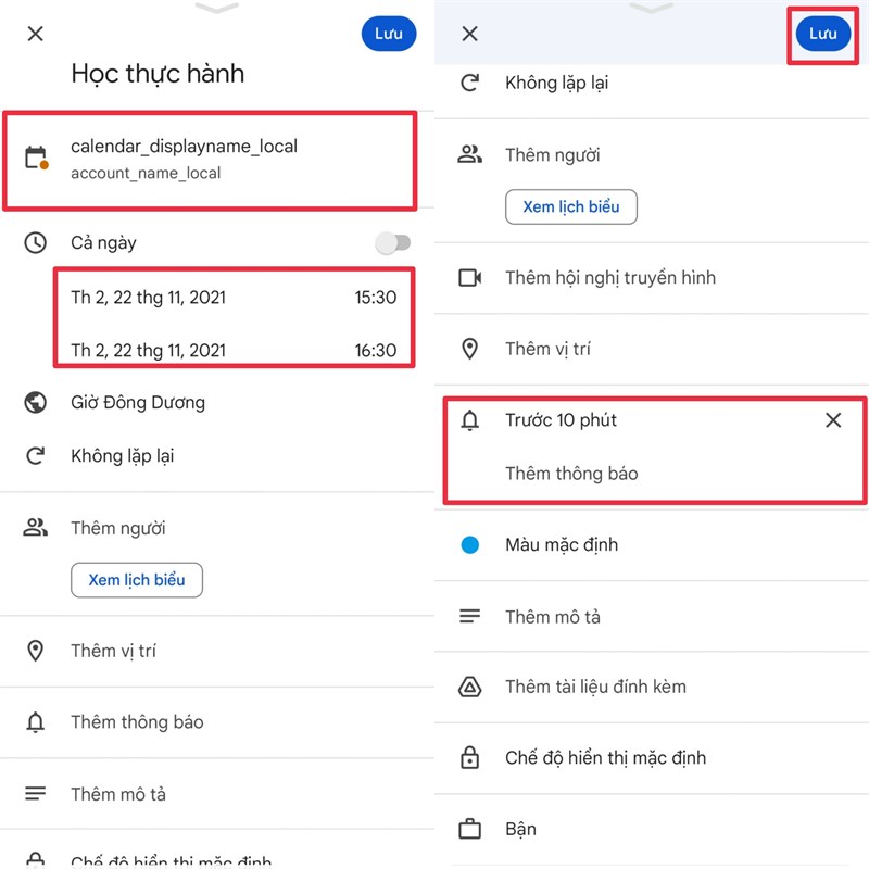 Cách tạo lịch học bằng google calender