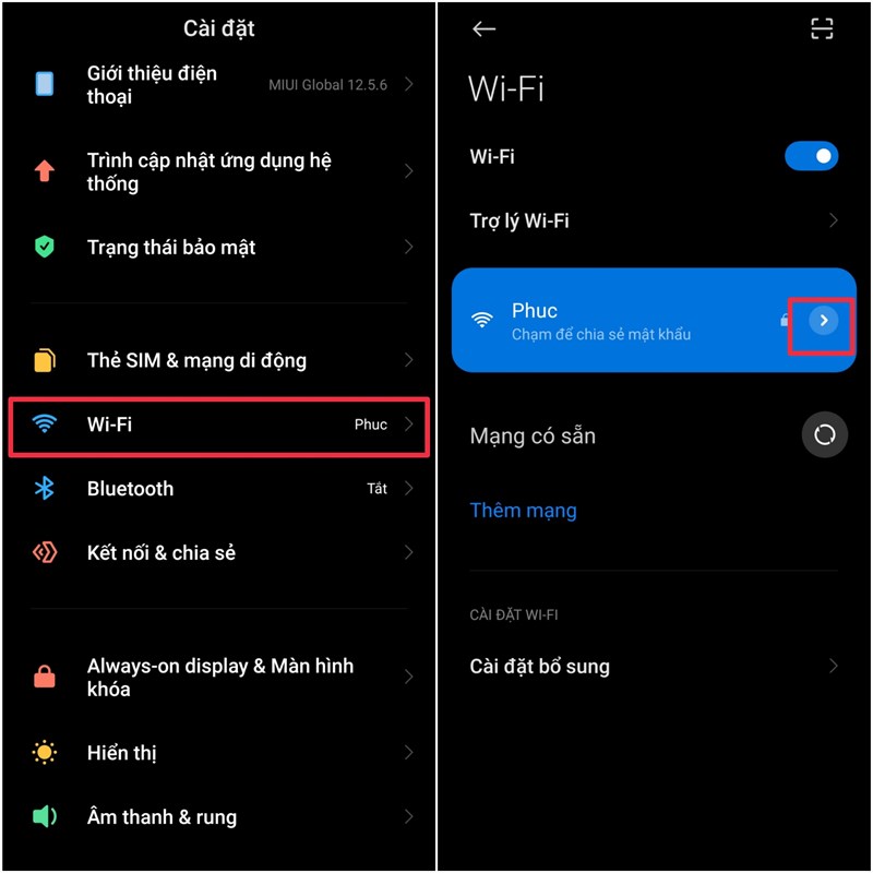 cách sửa lỗi kết nối wifi trên miui 12.5.6