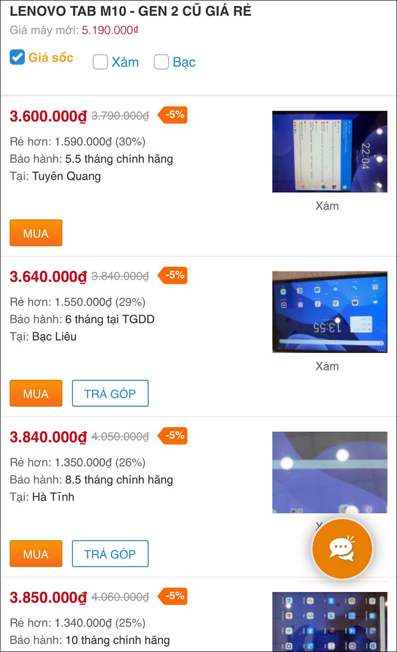 Dưới 5 triệu đồng, sắm liền 3 mẫu máy tính bảng cũ giảm giá siêu ngon