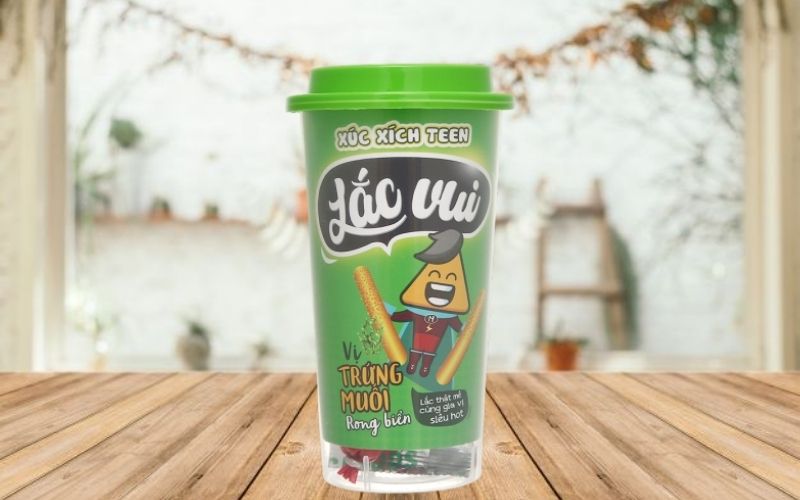 Xúc xích Teen lắc vui vị trứng muối rong biển LC FOODS