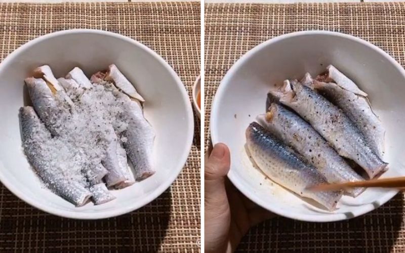 Không nên cắt nhỏ cá ra, thay vì đó hãy để nguyên con để khi kho lên thịt cá không bị nát.