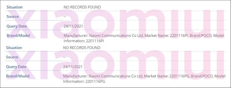 POCO X4, X4 NFC sắp ra mắt