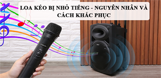 Loa kéo bị nhỏ tiếng - Nguyên nhân và cách khắc phục nhanh chóng nhất