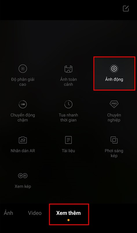 Chụp ảnh động
