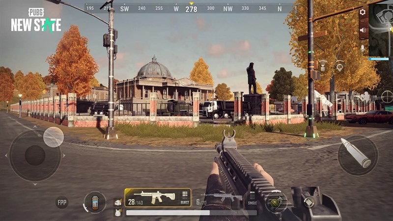 Giao diện của PUBG: New State trên điện thoại Giao diện của PUBG: New State trên điện thoại
