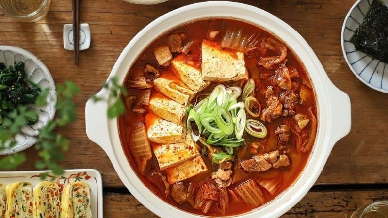 Làm súp kim chi Hàn Quốc ngon