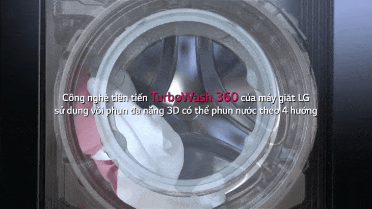 Giặt nhanh TurboWash360 tiết kiệm thời gian giặt giũ
