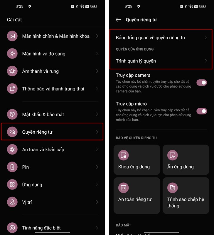 cách quản lý quyền truy cập trên Android 12