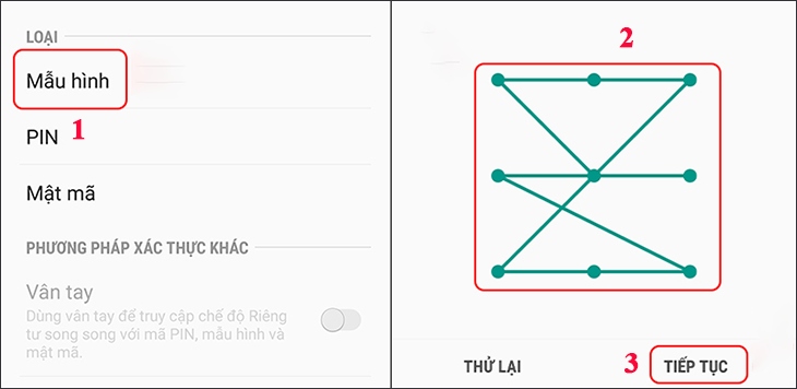 Bạn hãy chọn kiểu khóa mà bạn thích