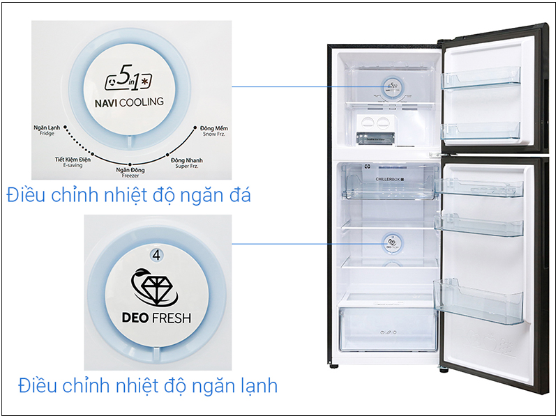 Tủ lạnh Aqua Inverter 235 lít AQR-IG248EN (DE) 