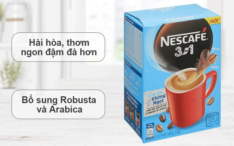 Cà phê hòa tan Nescafé 3in1