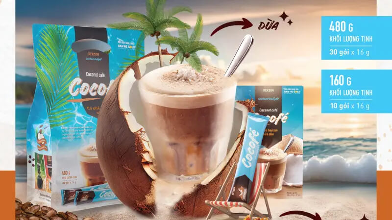 Cà phê sữa dừa Cocofé Rexsun