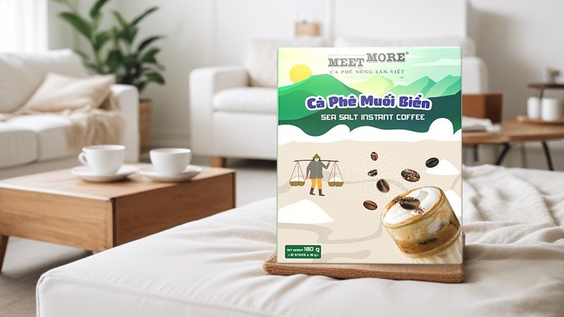 Cà phê hòa tan vị muối biển Meet More