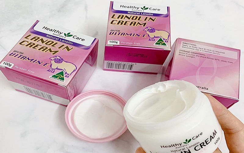 Kem dưỡng da nhau thai cừu Lanolin Cream Úc được bày bán rộng rãi