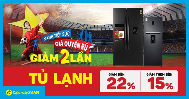 Sale tháng 12 - Tủ lạnh tưng bừng giảm lớn đến 22%, trả chậm 0% lãi suất, đáng sắm dịp cuối năm cho gia đình