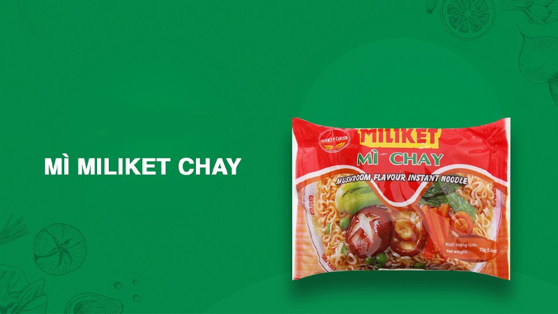 Mì chay Miliket hương nấm