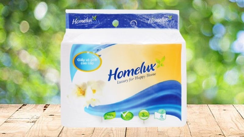 Giấy vệ sinh Homelux không lõi 3 lớp