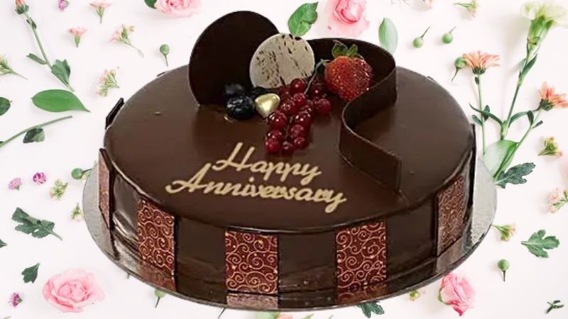 Bánh kem chocolate kỷ niệm 10 năm ngày cưới