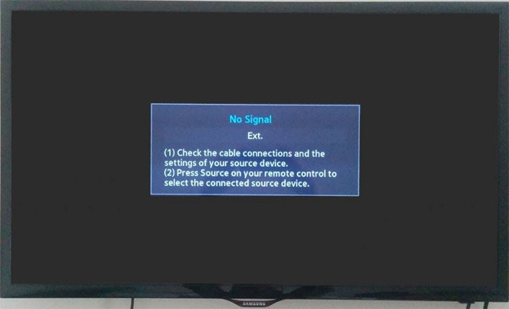 Biểu hiện lỗi tivi không nhận HDMI