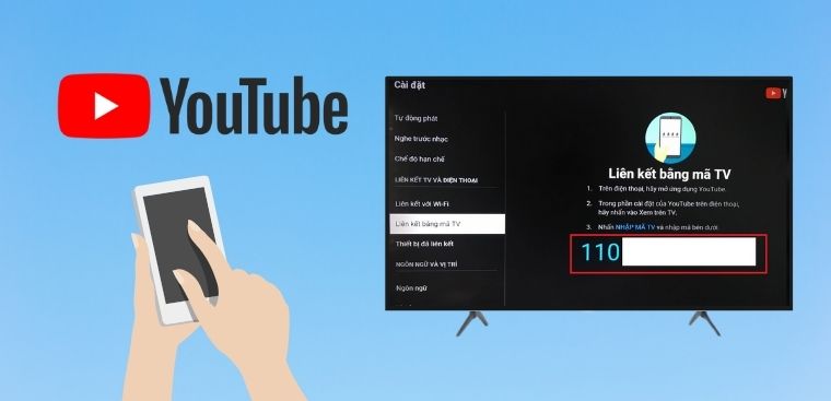 Cách lấy mã ghép nối tivi, chiếu video YouTube từ điện thoại lên tivi