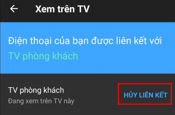 Xóa liên kết trên điện thoại hoặc máy tính bảng